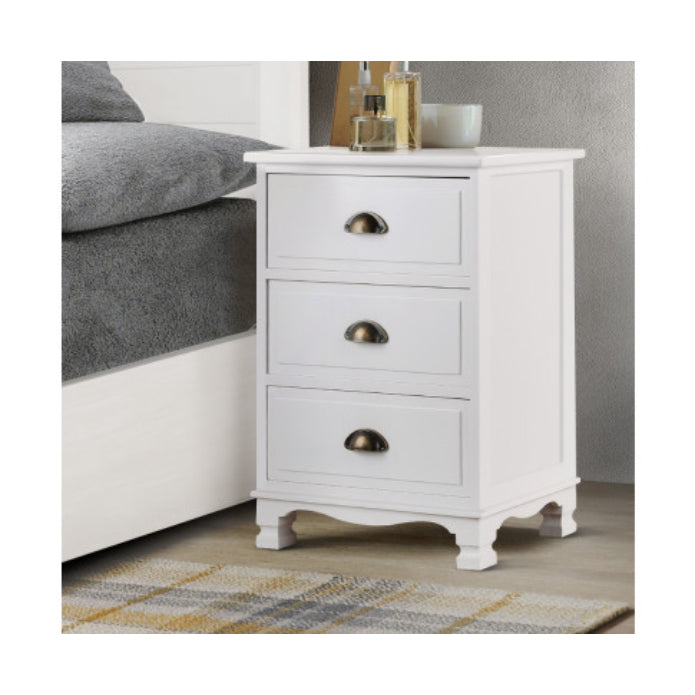 Artiss Vintage Bedside Table Chest Storage Cabinet Nightstand