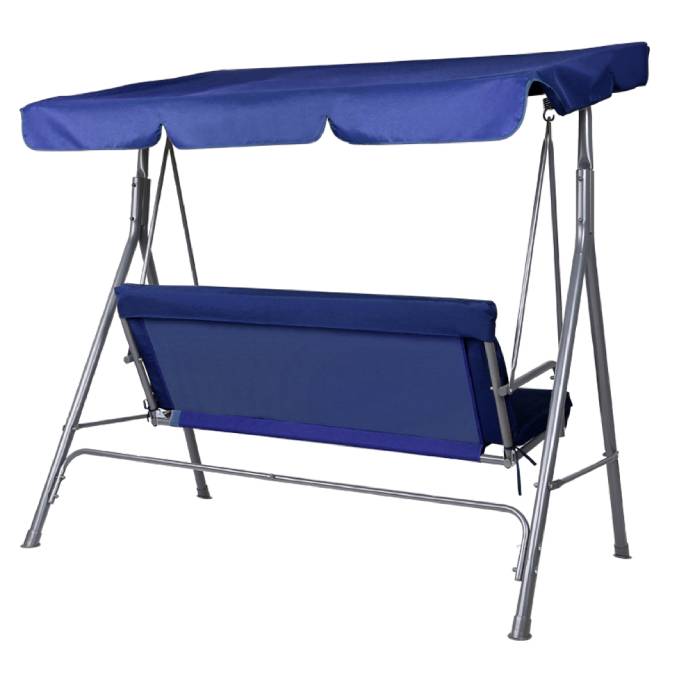 Gardeon Outdoor Furniture Swing Chair Hammock 3 Seater Bench Seat Canopy