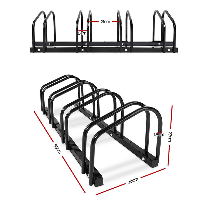 Portable Bike Parking Rack Bicycle Instant Storage Stand - Black