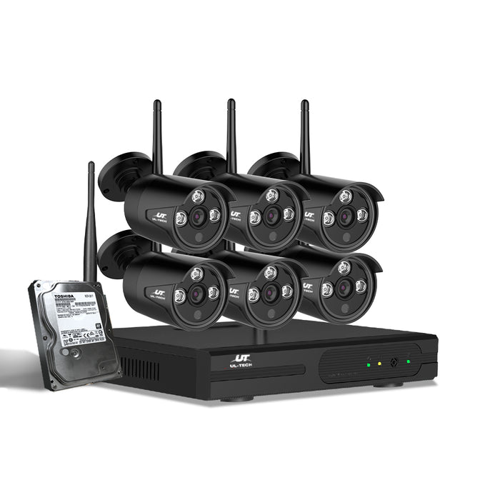 UL-tech CCTV Wireless Security Camera System Home Outdoor WIFI Bullet Cameras Kit 1TB
