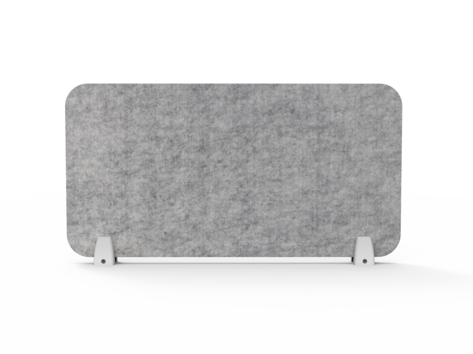 Rapidline New Desk Mounted Eco Panel Screen Marble Grey