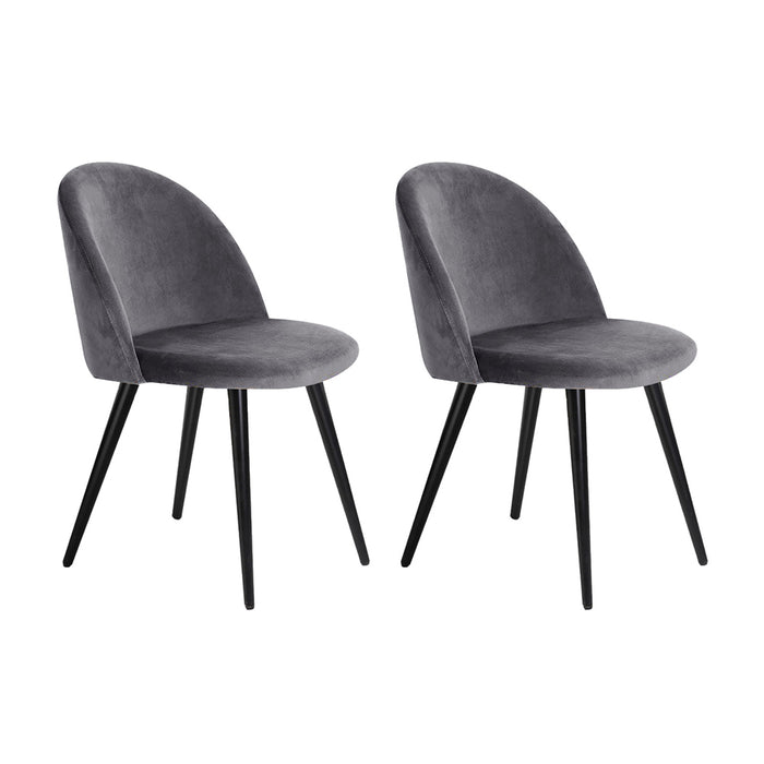 Artiss Set of 2 Velvet Modern Dining Chair