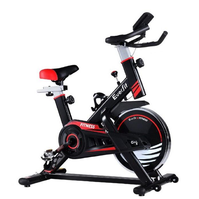 Everfit Spin Exercise Bike - Commercial Home Workout Gym Black