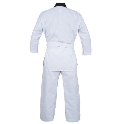 back view of ribbed taekwondo uniform