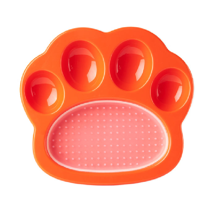 Orange Lick Pad for Cats & Small Dogs