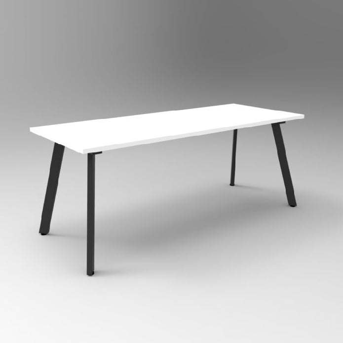 White top Black leg Boardroom Tables