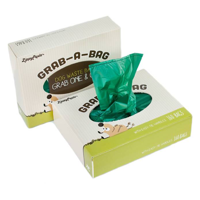 Dog Poop Bags- Box of 160 Bags by Zippy Paws
