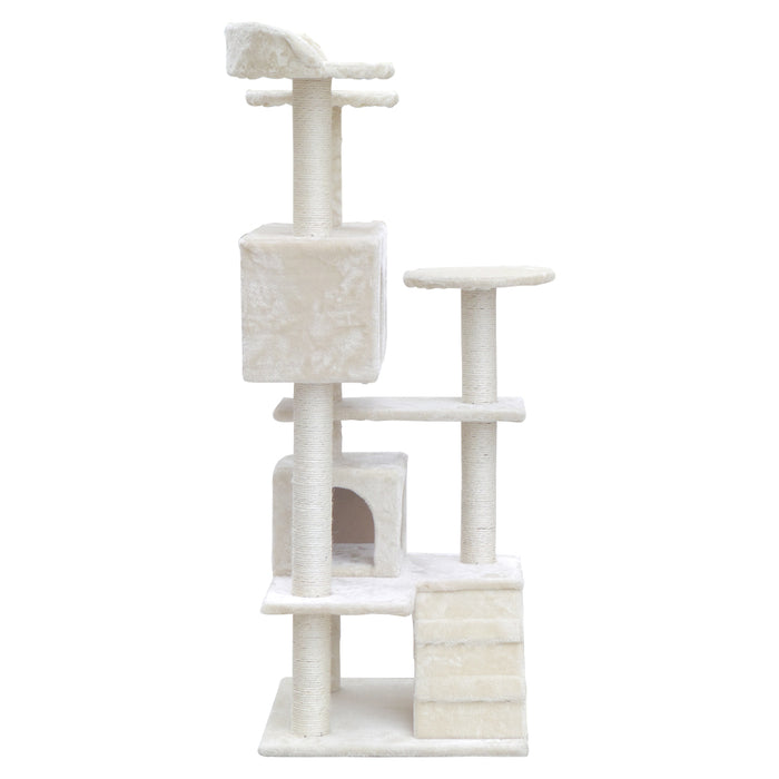 Cat Tree 134cm Trees Scratching Post Scratcher Tower Condo House Furniture