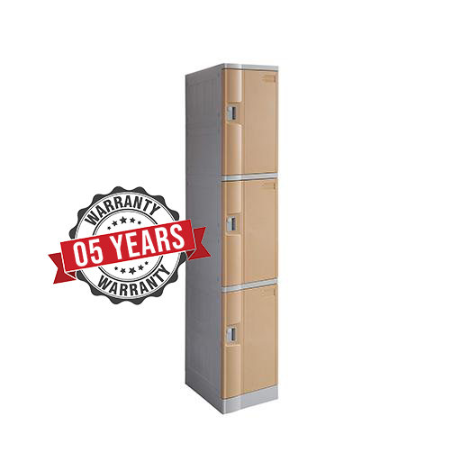 ABS Plastic Locker - 3 Door Full Height