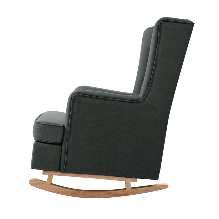 Artiss Rocking Armchair Feeding Chair Fabric Armchairs Lounge