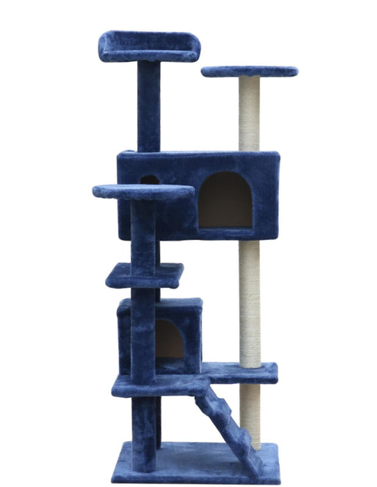 YES4PETS 130 cm Blue Cat Scratching Post Tree  Scratcher Pole