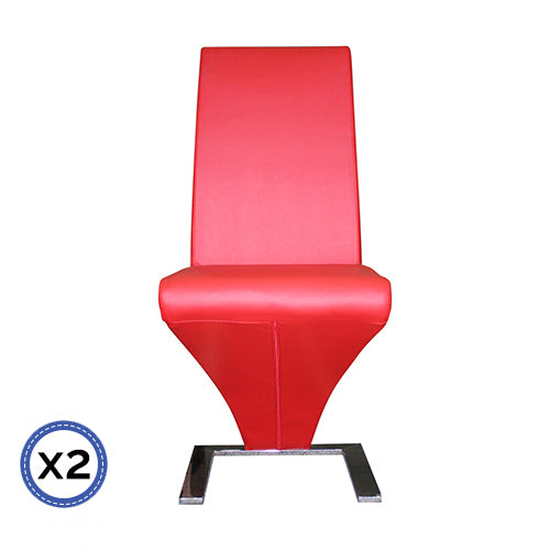 2 X Z Chair Red Colour