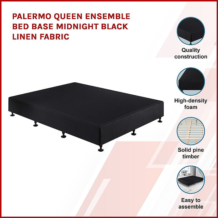 Palermo Queen Ensemble Bed Base Linen Fabric