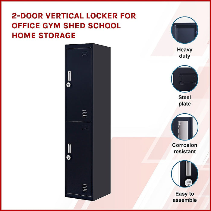 4-Digit Combination Lock Vertical Locker for Office Gym Shed School Home Storage