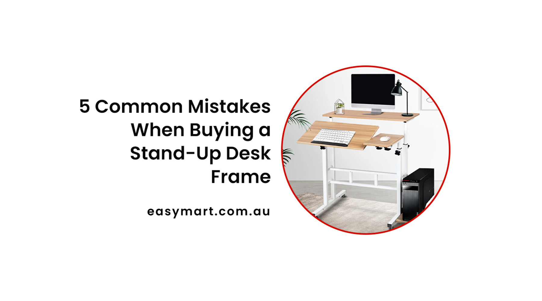 stand up desk with computer