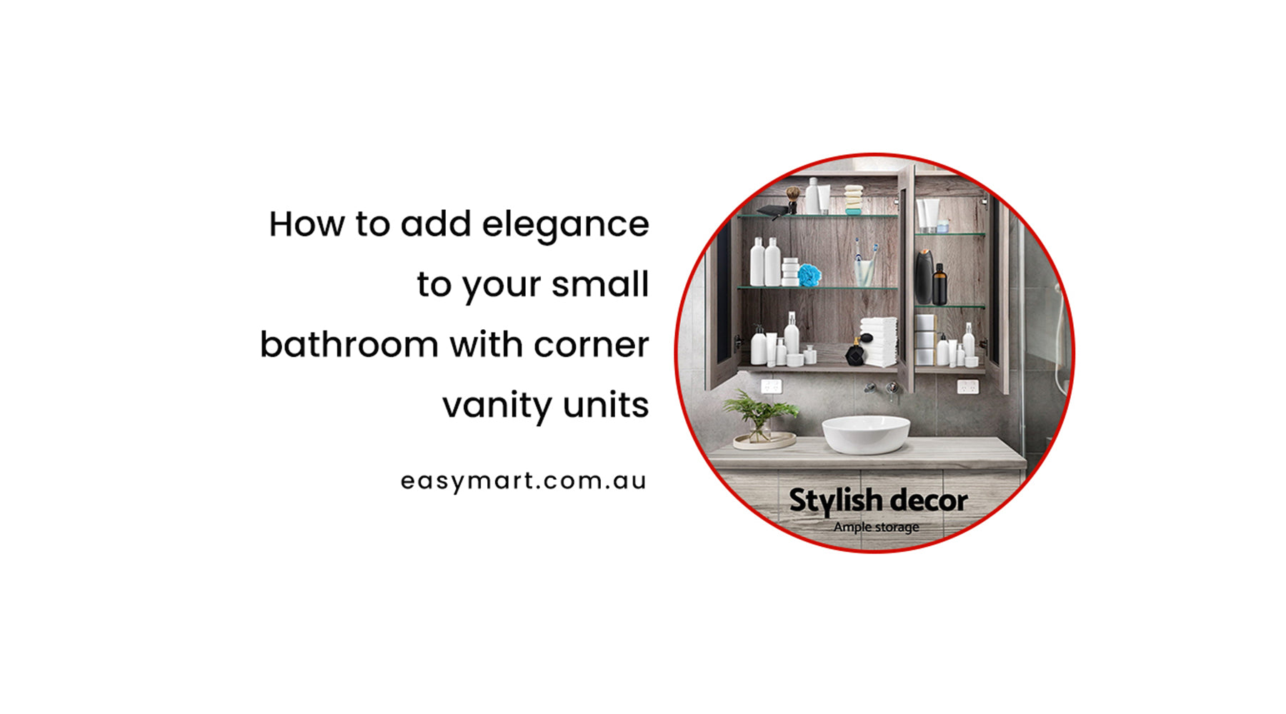 How to add elegance to your small bathroom with corner vanity units