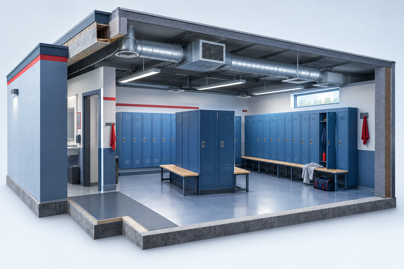 Staff Locker Room Layout Guide: Dimensions, Aisles and Placement Tips
