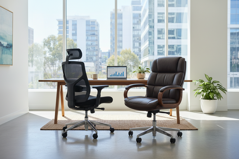 Mesh vs Leather Office Chairs: Which Is Right for Your Workspace?