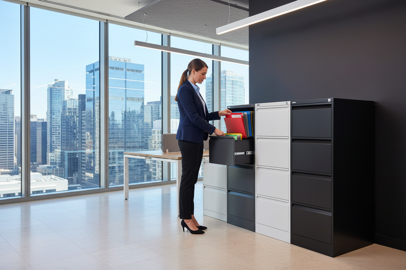 Vertical filing cabinet and lateral filing cabinet comparison for office storage