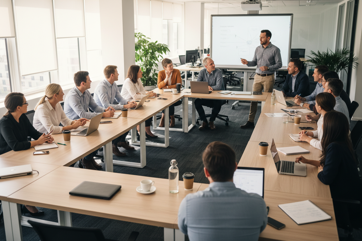 Training Room Setup Guide: Tables, Chairs and Tech for Australian Businesses