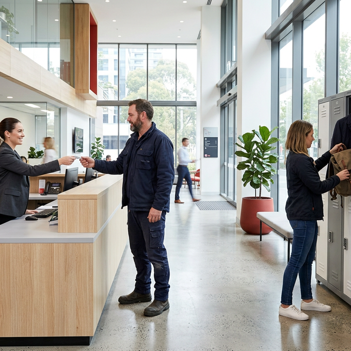 Visitor and Contractor Belongings Storage for Australian Workplaces