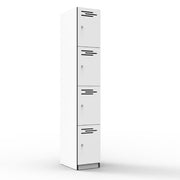 Door Melamine Locker Natural White Four Door
