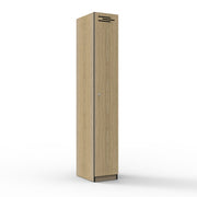 Door Melamine Locker Natural Oak Single Door