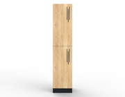 Steelco Laminated School and Gym Commercial Lockers Two Natural Oak