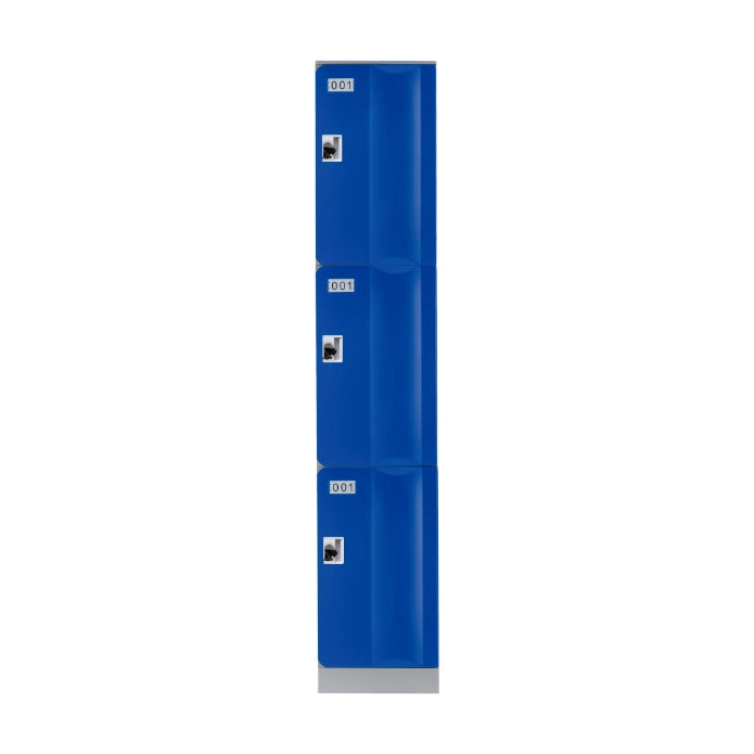 ABS Plastic Locker - 3 Door Full Height