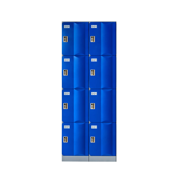 ABS Plastic Locker - Bank of 2 - 4 Door Full Height