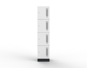 Steelco Laminated School and Gym Commercial Lockers Four White