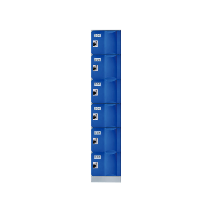 ABS Plastic Locker - 6 Doors Full Height