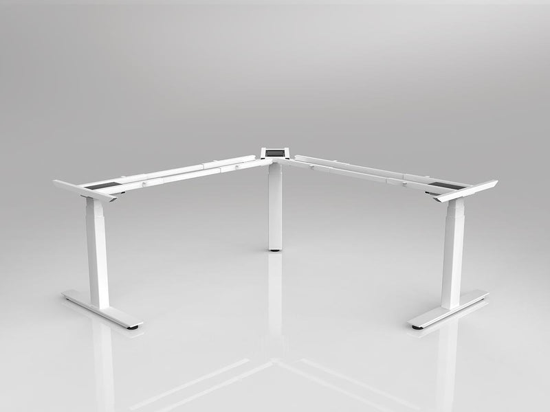 Agile Height Adjustable Workstation Frame for 90° Or 120° Worktops White