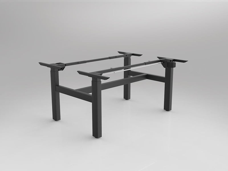 Agile Electric Height Adjustable Shared Desking Frame 1500mm Black