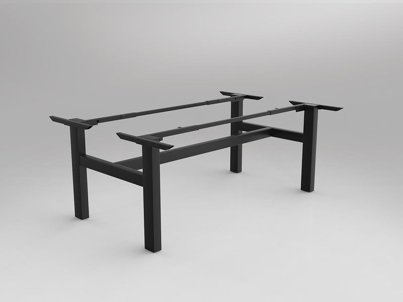 Agile Fixed Height Shared Desking Frame Black