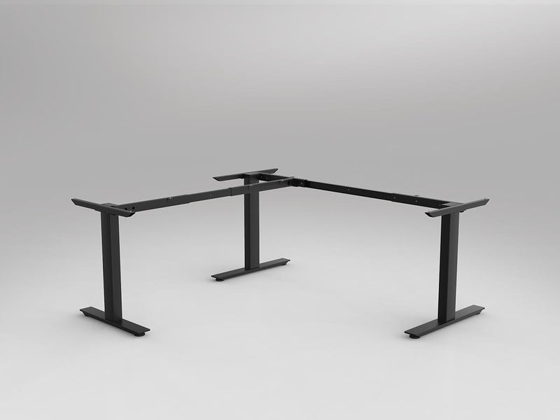 Agile 90° Workstation Frame Left Hand Black