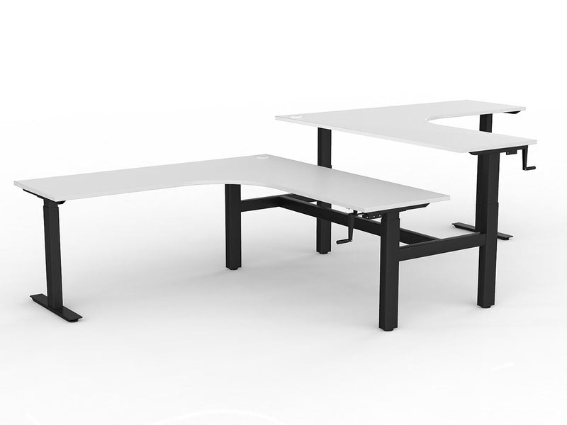 Agile Winder Adjust 90° Shared Workstation