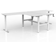 Agile Winder Adjust 90° Shared Workstation