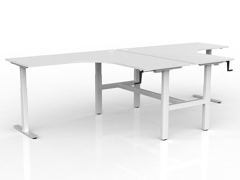 Agile Winder Adjust 90° Shared Workstation