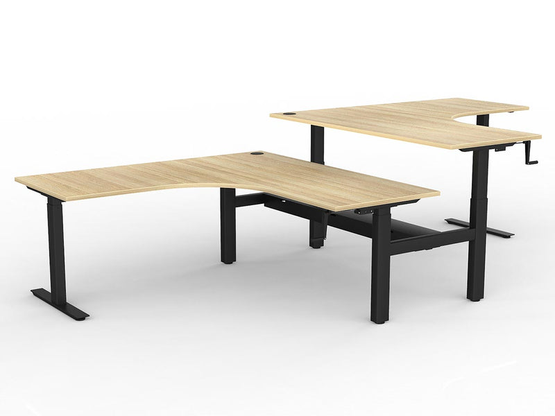 Agile Winder Adjust 90° Shared Workstation