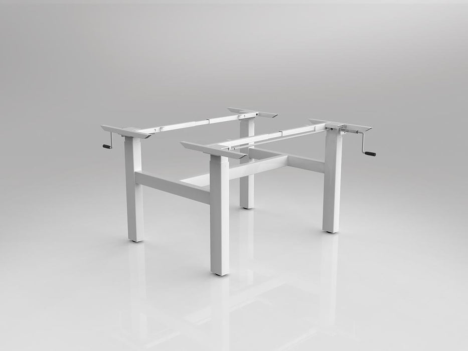 Agile Winder & Height Adjustable Shared Desking Frame