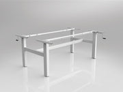Agile Winder & Height Adjustable Shared Desking Frame White