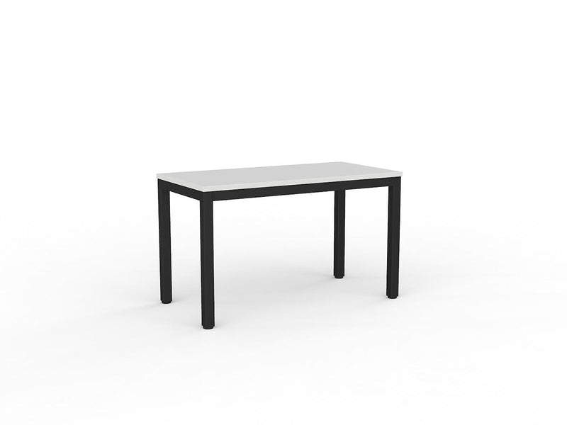 Axis Meeting Table 1200mmX600mm White Black Powdercoat