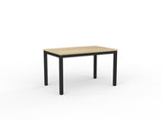 Axis Meeting Table 1200mmX750mm Natural Oak Black Powdercoat