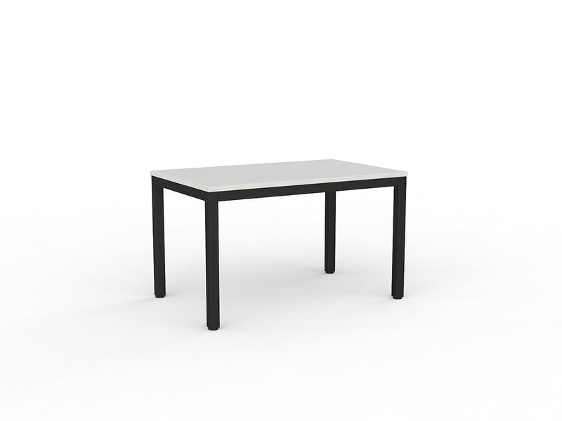 Axis Meeting Table 1200mmX750mm White Black Powdercoat