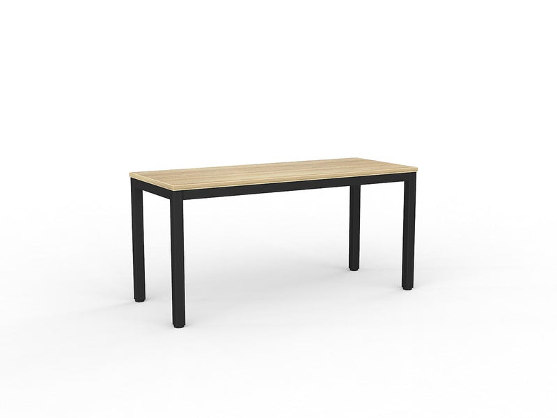Axis Meeting Table 1500mmX600mm Natural Oak Black Powdercoat