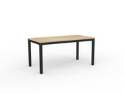 Axis Meeting Table Natural Oak Black Powdercoat