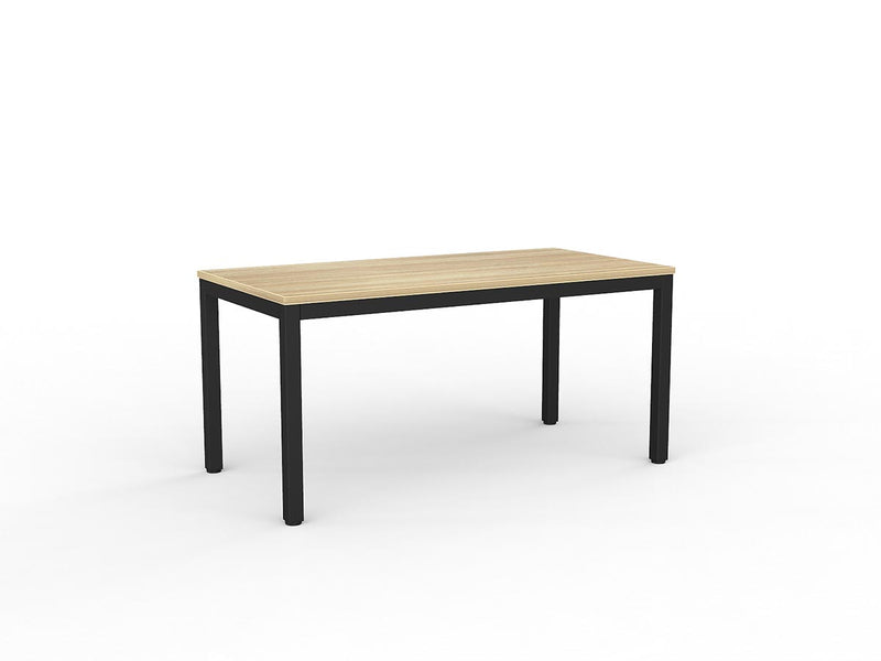 Axis Meeting Table Natural Oak Black Powdercoat