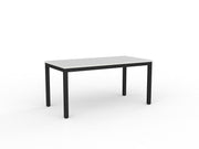 Axis Meeting Table White Black Powdercoat
