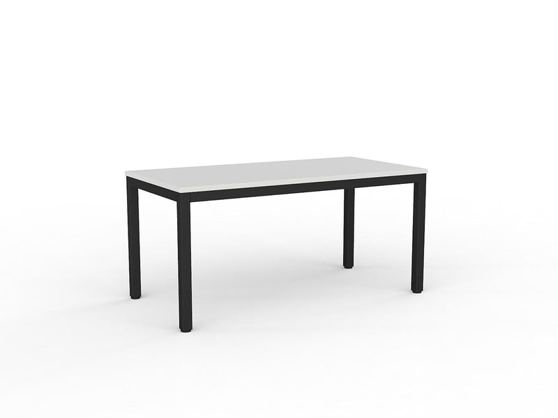 Axis Meeting Table White Black Powdercoat